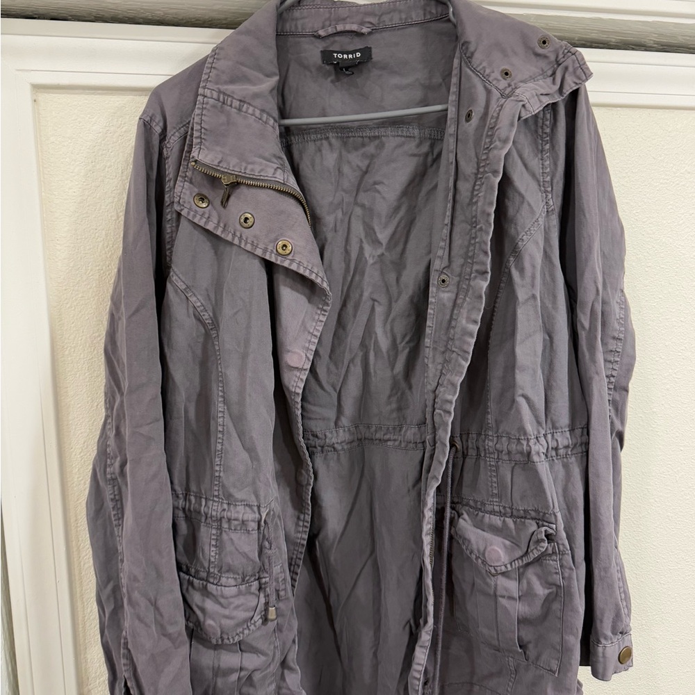 Torrid Charcoal Military Field Jacket